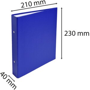 Classeur à anneaux dos 40mm, pour format DIN A5 assorti