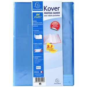 Enveloppe de cahier Kover A4 assortie