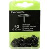 Exacompta punaises Ø10 mm noir 40 pièces