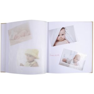 Exacompta Album photo bébé Piloo bleu 29x32 cm 60 pages blanches