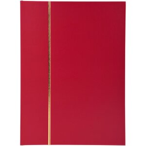 Exacompta Album de timbres 48 pages noires 22,5x30,5 cm rouge