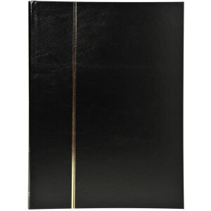 Album de timbres 64 pages sw 22,5x30,5 cm noir