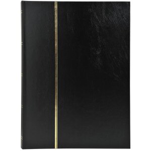 Album de timbres 64 pages sw 22,5x30,5 cm noir