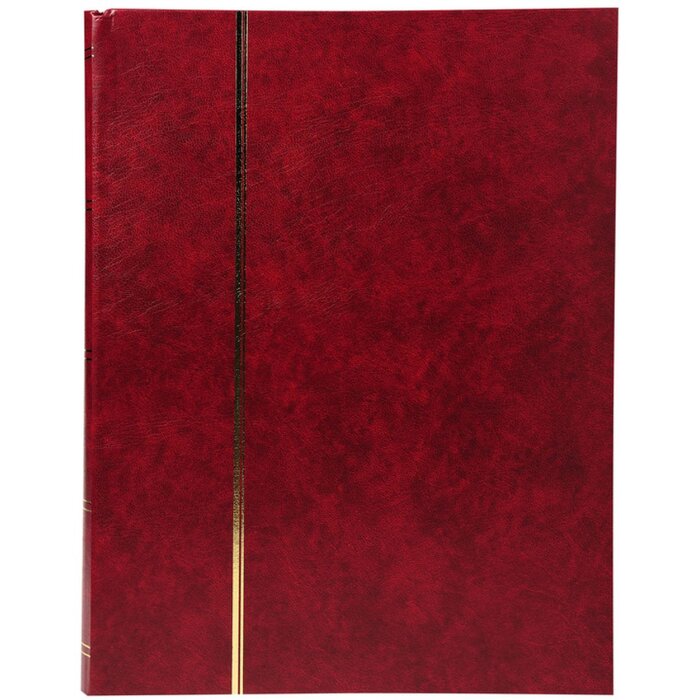 Album de timbres Exacompta 64 pages noires 22,5x30,5 cm rouge