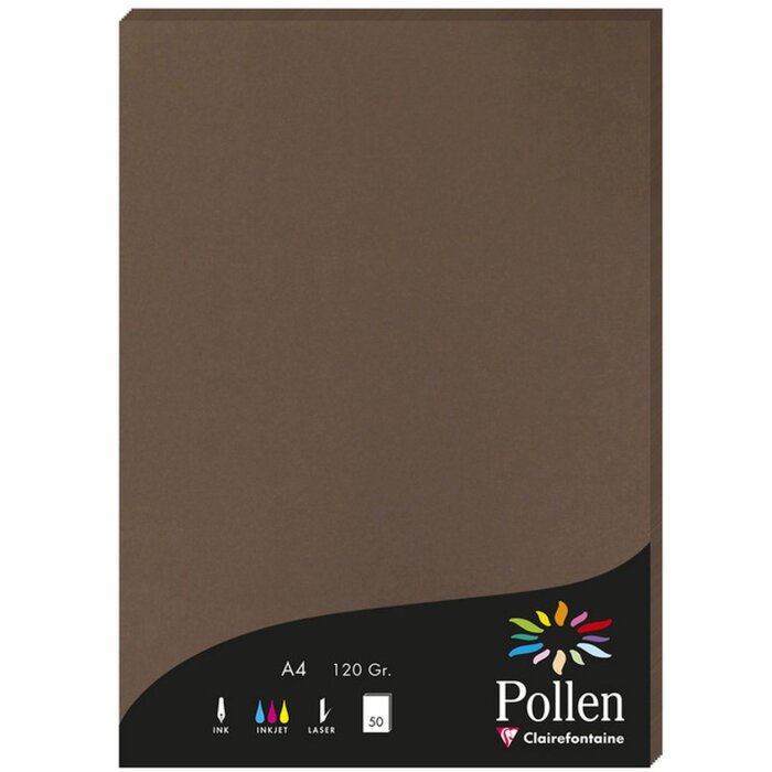 Papier A4 Pollen 120g 50 feuilles marron