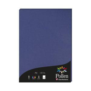 Papier A4 Pollen 120g 50 feuilles bleu royal