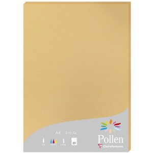 Papier A4 Pollen 210g caramel 25 feuilles