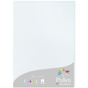 Papier A4 Pollen 210g bleu 25 feuilles