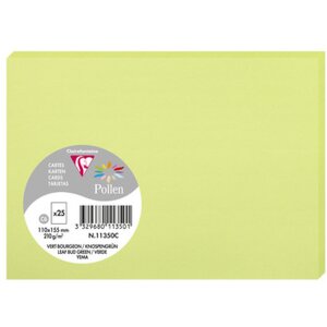 Carte C6 Pollen 210g vert bourgeon