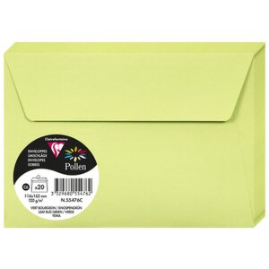 Enveloppe C6 Pollen 120g vert bourgeon