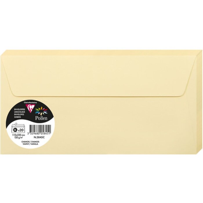 Enveloppe DL Pollen 120g chamois