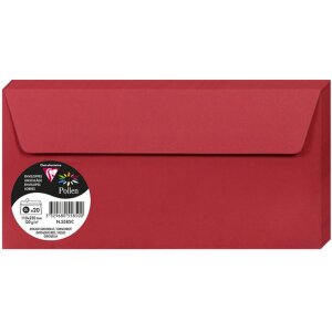 Enveloppe DL Pollen 120g rouge cerise