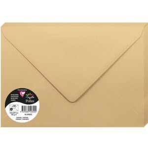 Pack 20 enveloppes Pollen, C5 162x229mm, 120g caramel