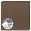 Carte double pollen 135x135 marron