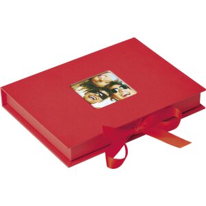 Coffret cadeau photo Fun rouge 13x18 cm