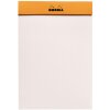 Rhodia Bloc 8,5x12 cm agrafé 70 feuilles blanches 90g - Noir