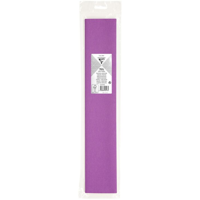 Rouleau de papier crêpe lilas - 95110C Clairefontaine