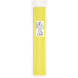 Rouleau de papier crêpe jaune paille - 95114C...