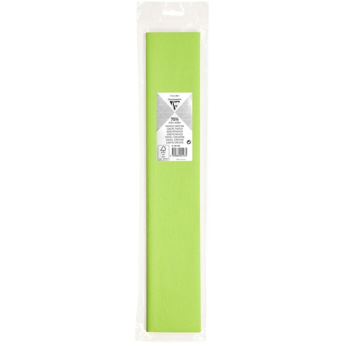 Rouleau de papier crêpe vert pomme - 95119C Clairefontaine