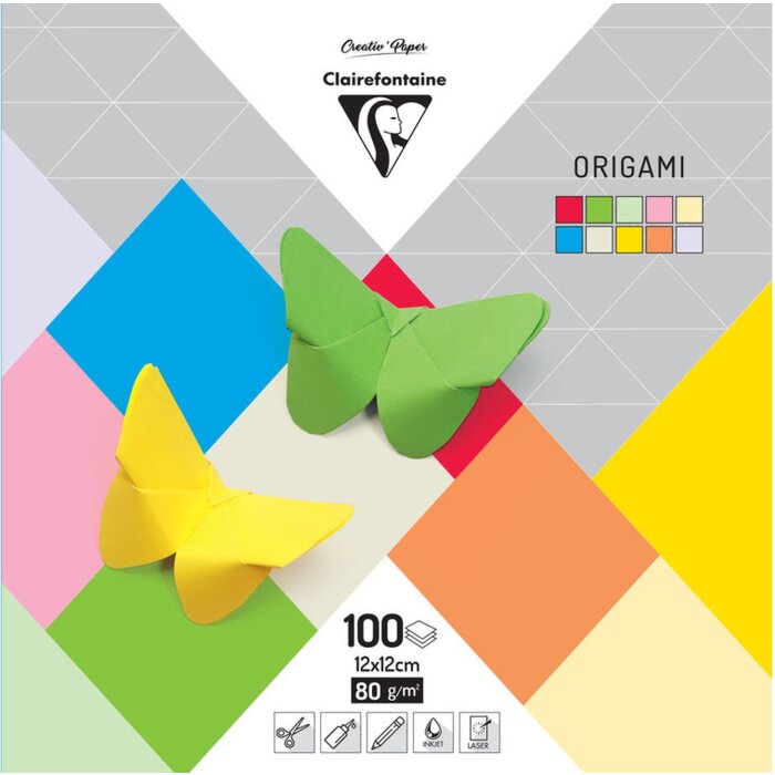 Chemise Origami,PaperTouch, 12x12cm, 100 feuilles, 80g