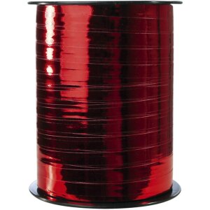 Ruban cadeau 250m x 7mm rouleau rouge