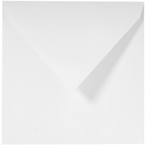 Enveloppes VERGÉ rainurées blanc 140x140 mm - 22000L