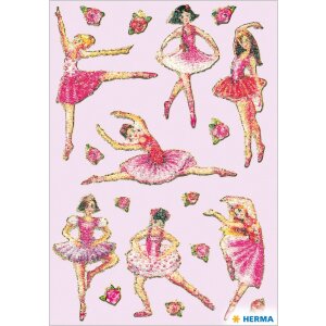 Autocollants HERMA roses Ballerina avec surface...