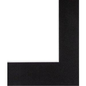 Passe-partout 30x40 cm - 20x30 cm noir profond