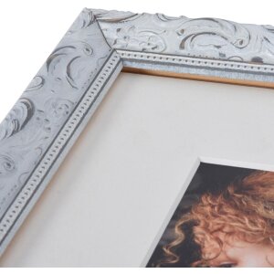 Henzo cadre photo en bois Chic Baroque blanc 13x18 cm avec passe-partout 10x15 cm