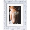 Henzo cadre photo en bois Chic Baroque blanc 13x18 cm avec passe-partout 10x15 cm