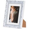 Henzo cadre photo en bois Chic Baroque blanc 13x18 cm avec passe-partout 10x15 cm