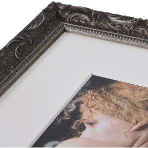 Cadre photo Chic Baroque 15x20 cm gris foncé