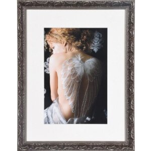 Cadre photo Chic Baroque 30x40 cm gris foncé