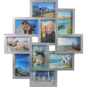 Henzo Cadre de galerie Holiday 10 photos 10x15 cm gris...