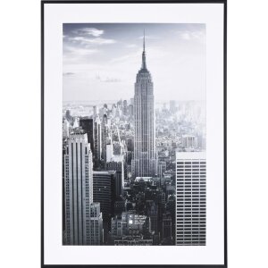 Cadre photo aluminium Manhattan 50x70 noir