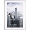 Henzo cadre photo aluminium Manhattan gris foncé 50x70 cm avec passe-partout