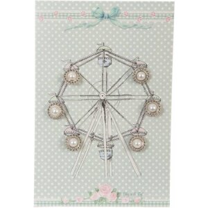 Carte perles grande roue 10x15 cm