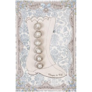 Carte en perles Bottes 10x15 cm