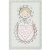 BABY FILLE Carte avec paillettes 10x15 cm