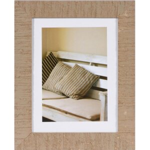 Cadre photo en bois Driftwood 15x20 beige