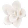 Clayre & Eef 61916 Bouton de porte Fleurs Ø 5.5 cm Beige Céramique