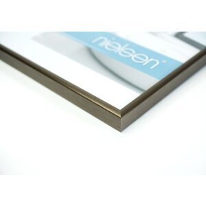 Cadre en aluminium Nielsen Classic 21x29,7 cm structure noix DIN A4 Cadre pour diplômes