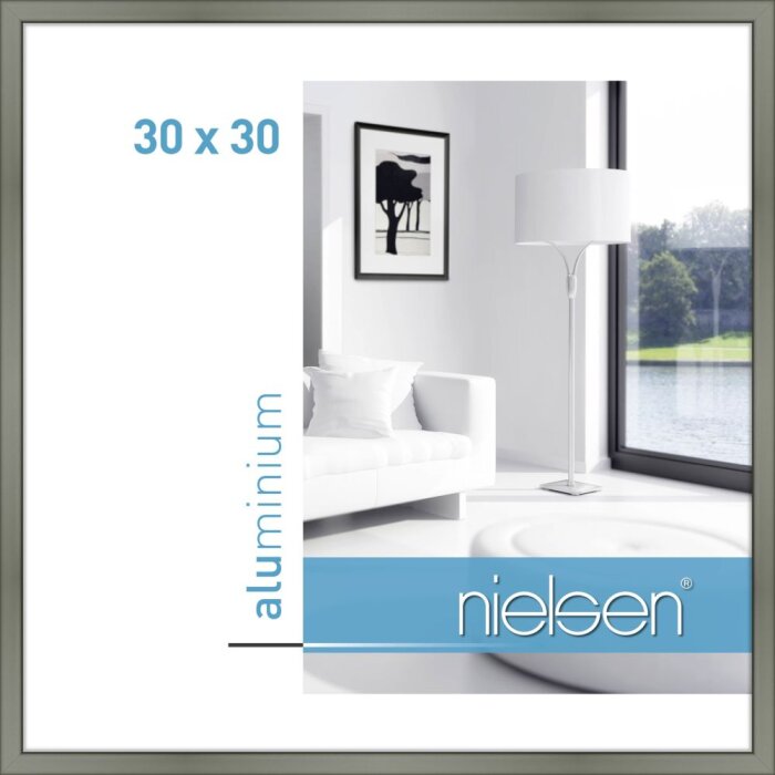 Cadre alu Nielsen Classic 30x30 cm platine