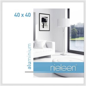 Cadre alu Nielsen Classic 40x40 cm blanc