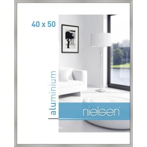 Cadre alu Nielsen Classic 40x50 cm argent mat