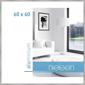 Cadre alu Nielsen Classic 60x60 cm argent mat