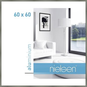 Cadre alu Nielsen Classic 60x60 cm platine