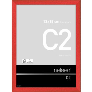 Cadre alu Nielsen C2 13x18 cm tornado rouge