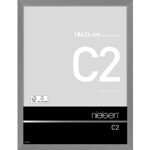 Cadre alu Nielsen C2 18x24 cm structure gris mat