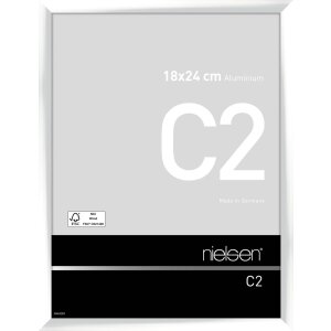 Cadre alu Nielsen C2 18x24 cm blanc brillant